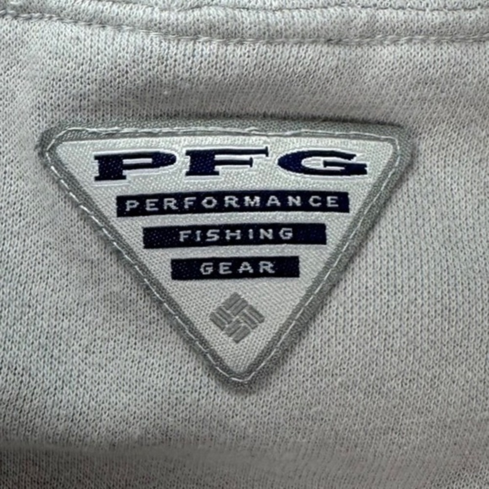 Columbia PFG Hoodie Men XL Gray Pullover‎ Sweatshirt Performance Fishing Gear - Picture 5 of 10